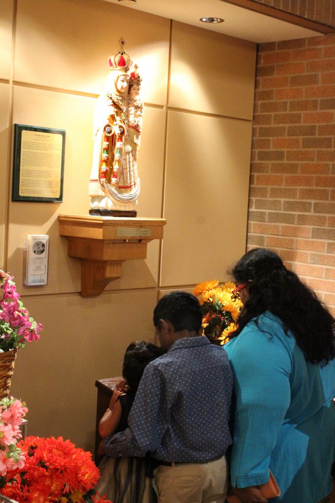 The Catholic Post Image of Mary enshrined in Bloomington as presence of