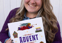 Author Katie Bogner holds her just-released book, “All about Advent and Christmas.” (Provided photo)