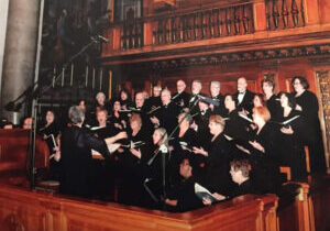Mary Ann Fahey-Darling directs the St. Anthony Camerata Festival Choir in this image from the choir's Facebook page.